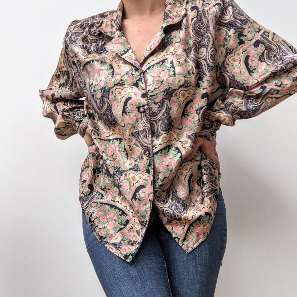 🖤 Vintage Paisley Shirt